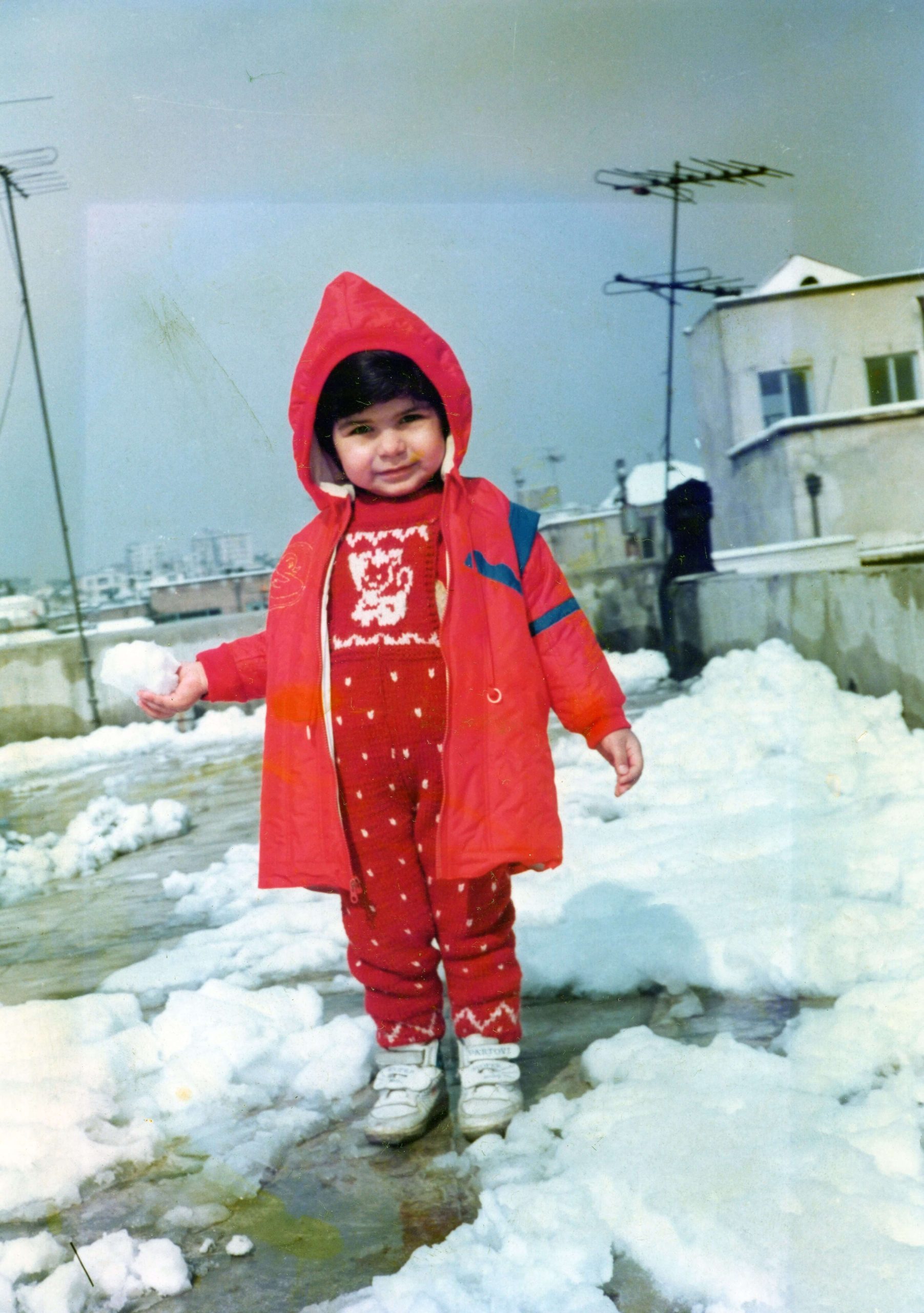 Little girl in snow